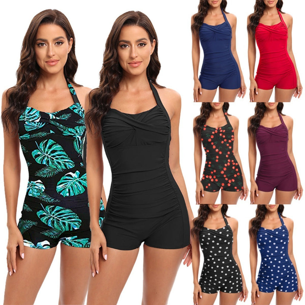 Women's shaping swimsuit - sport shorty style - pool
