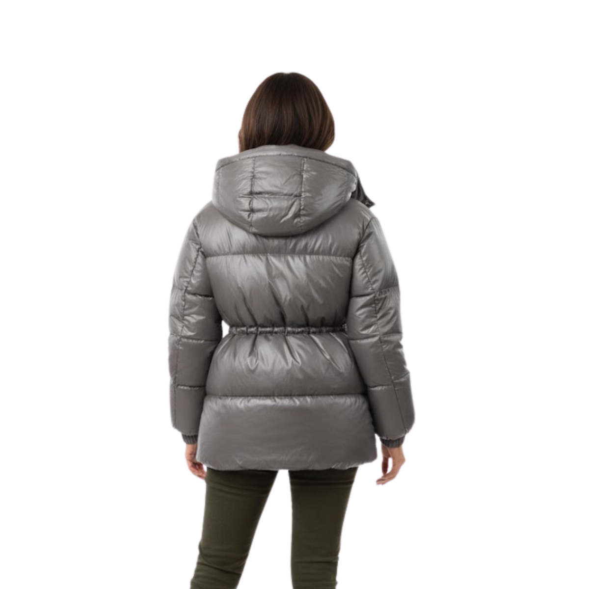 Women's Thick Warm Cotton Jacket with Removable Hood