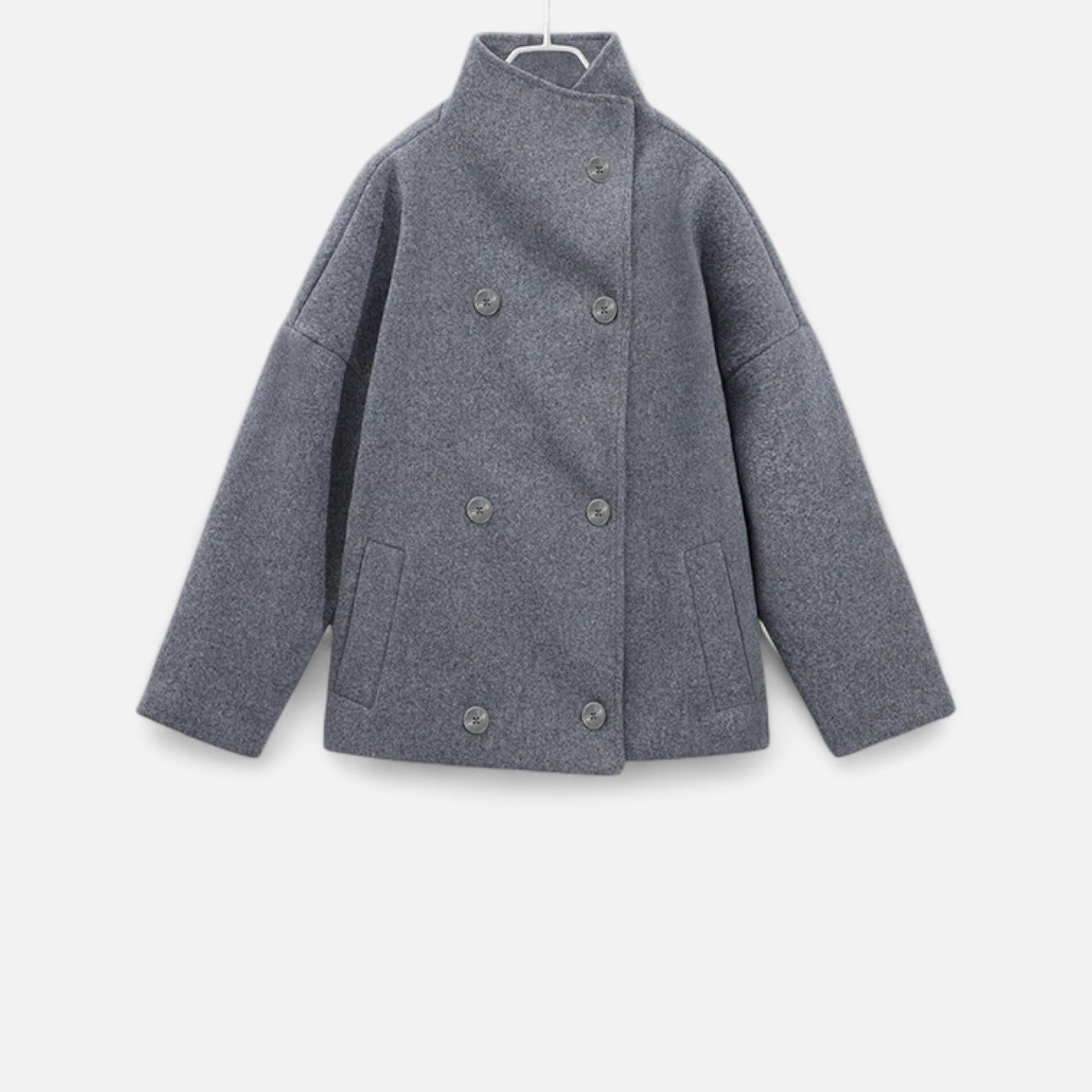 Ancient World | Women's Short Coat High Collar Chic