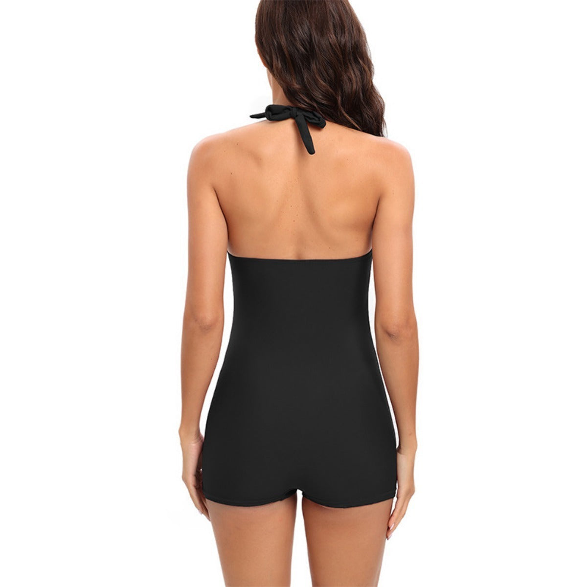 Women's shaping swimsuit - sport shorty style - pool