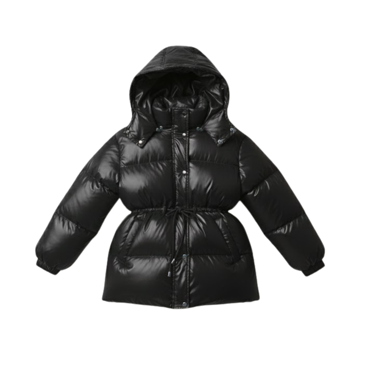Women's Thick Warm Cotton Jacket with Removable Hood