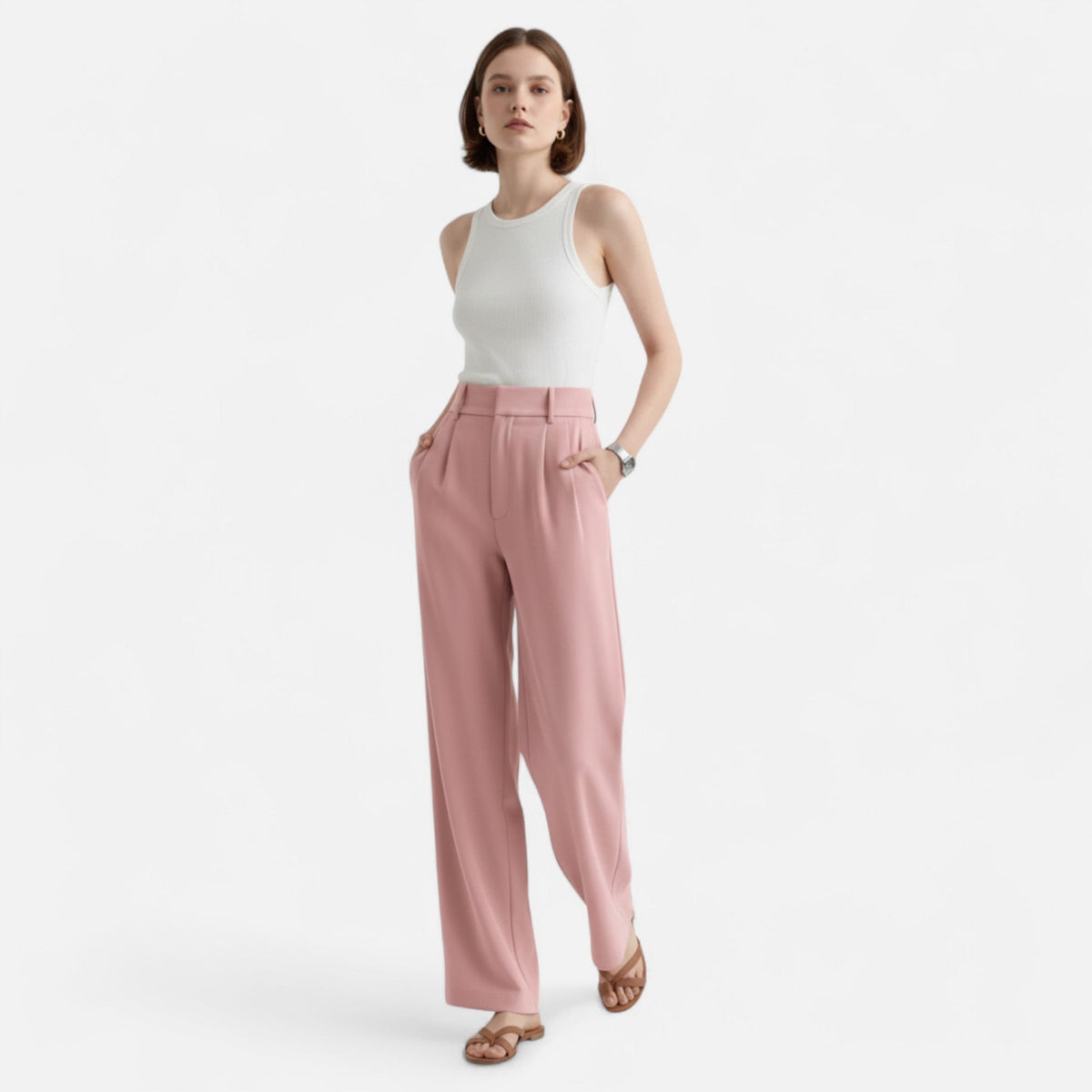 Ancient World | Women's High Waist Pants Timeless Elegance