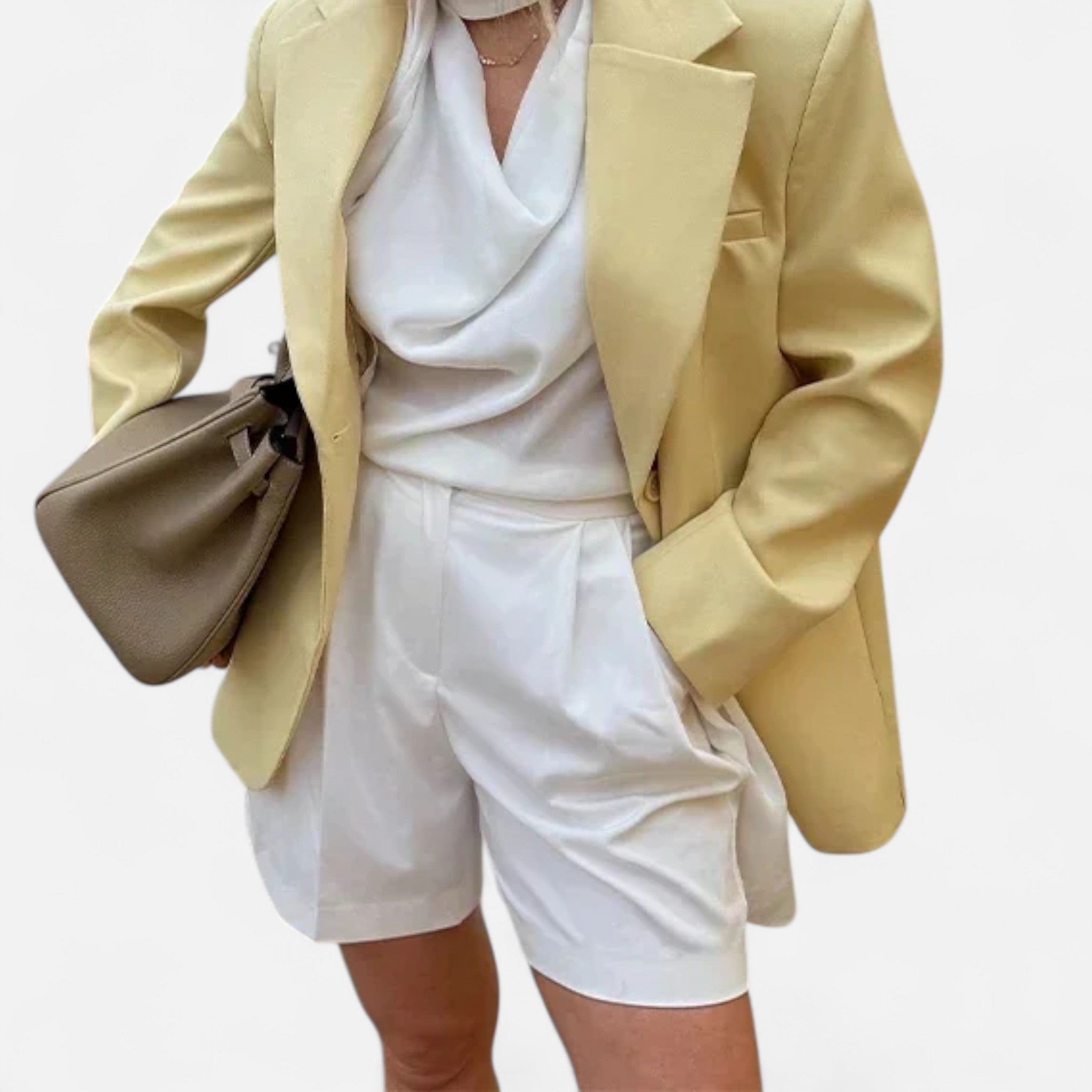 Ancient World | Women's Belted Blazer Loose Fit